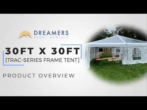 30ft x 30ft Frame Tent Overview
