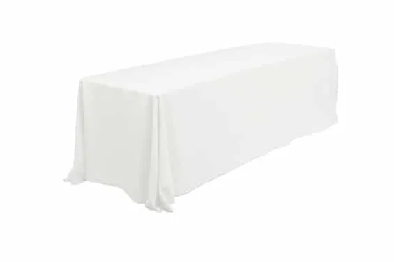 Floor Length Rectangle Table Linens for Rent