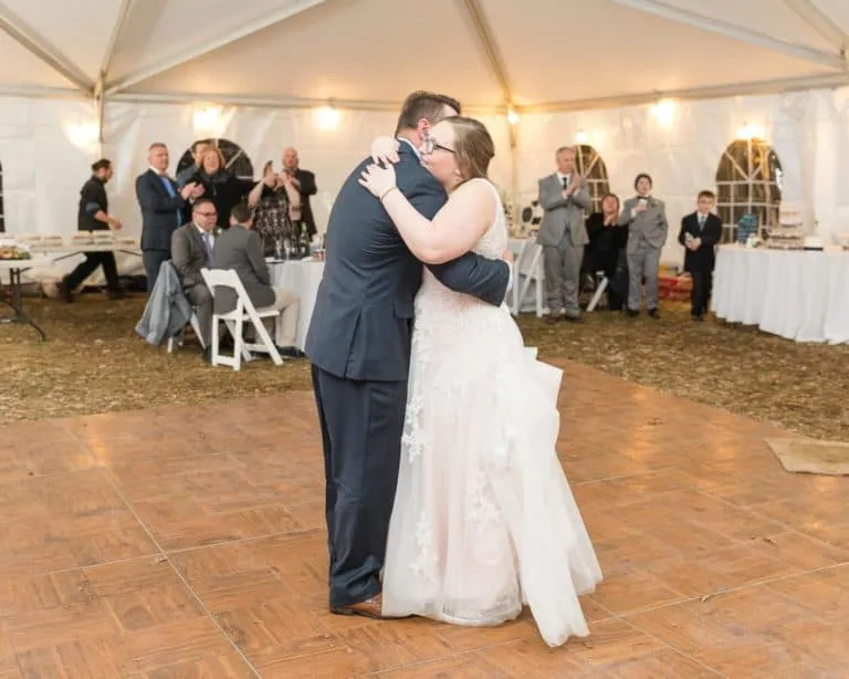Father Daughter Dance At An Outdoor Tent Reception