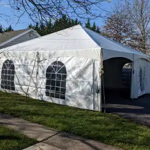 Sidewalls on Frame Tent Rentals