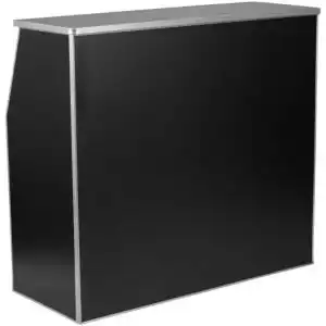 4ft Black Portable Bar Rental