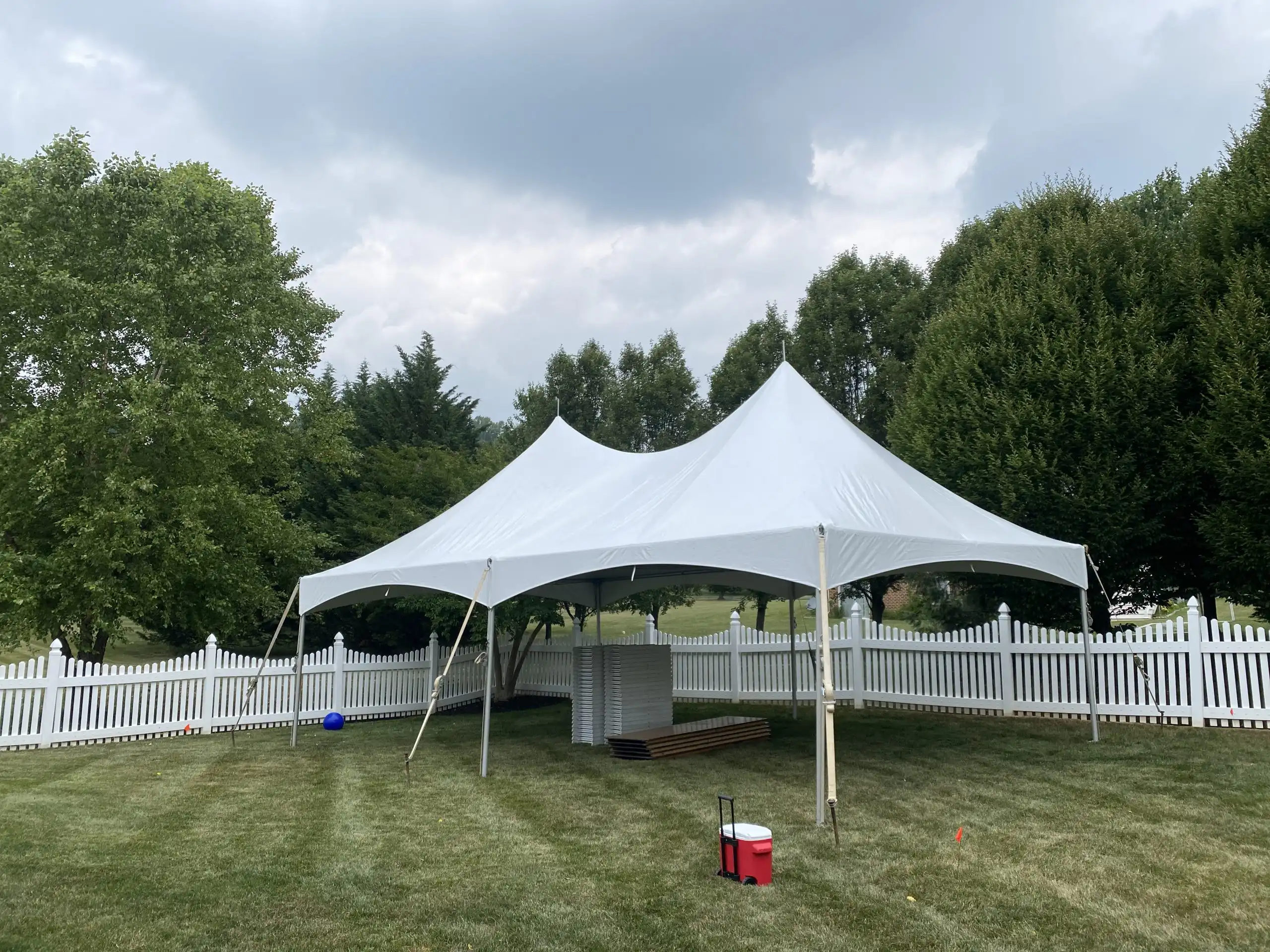 High peak frame tent rental for outdoor event Howard County MD