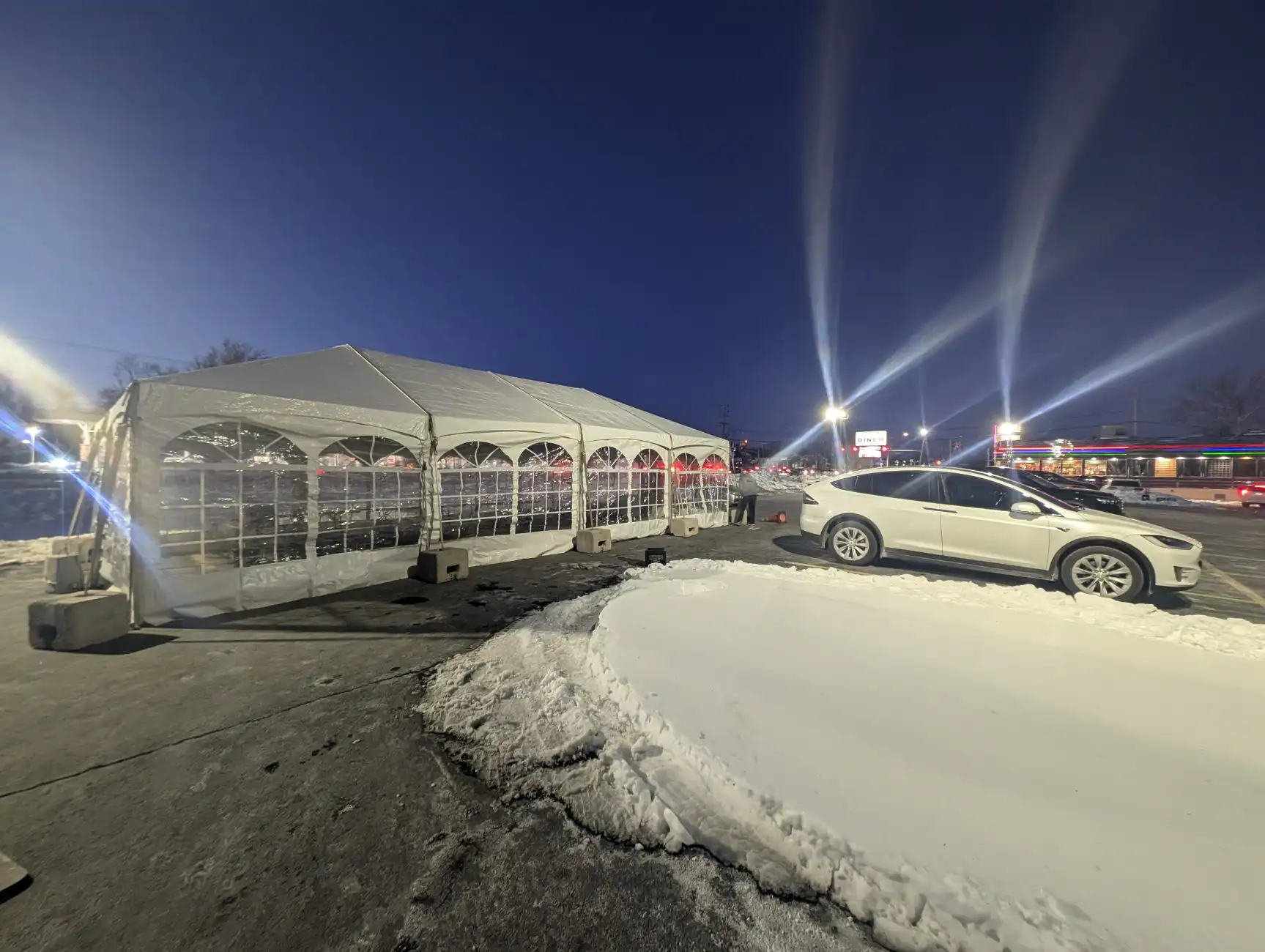 Heated Tent Rental In Maryland Snow