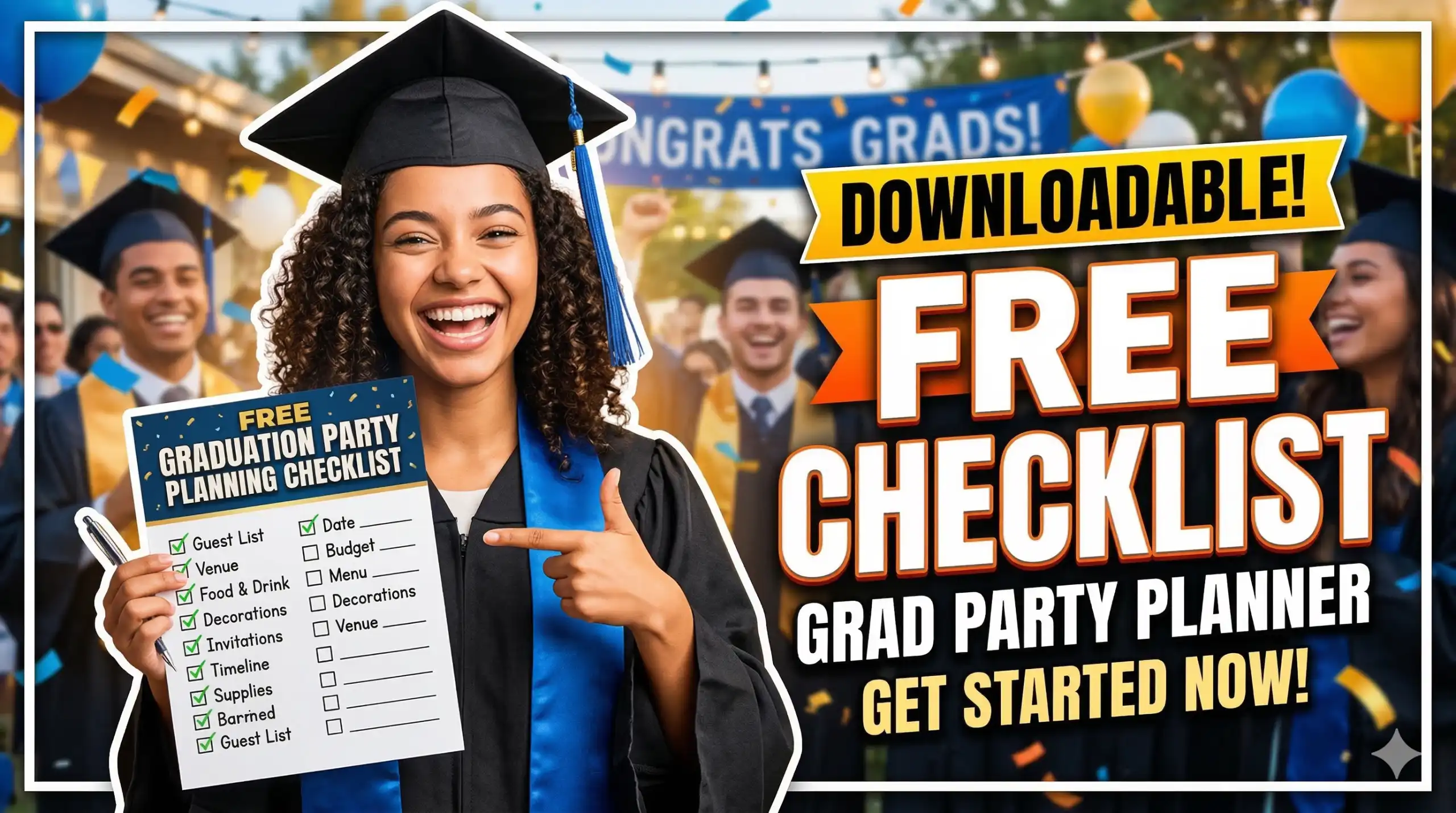 Graduation party rental checklist for 150 guests in Maryland